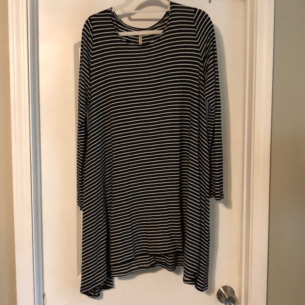 Black and White Striped Dress (L)